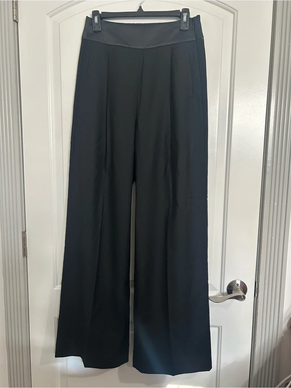 J. Crew Collection wide-leg trouser pant 100% wool size 2 chic preppy academia